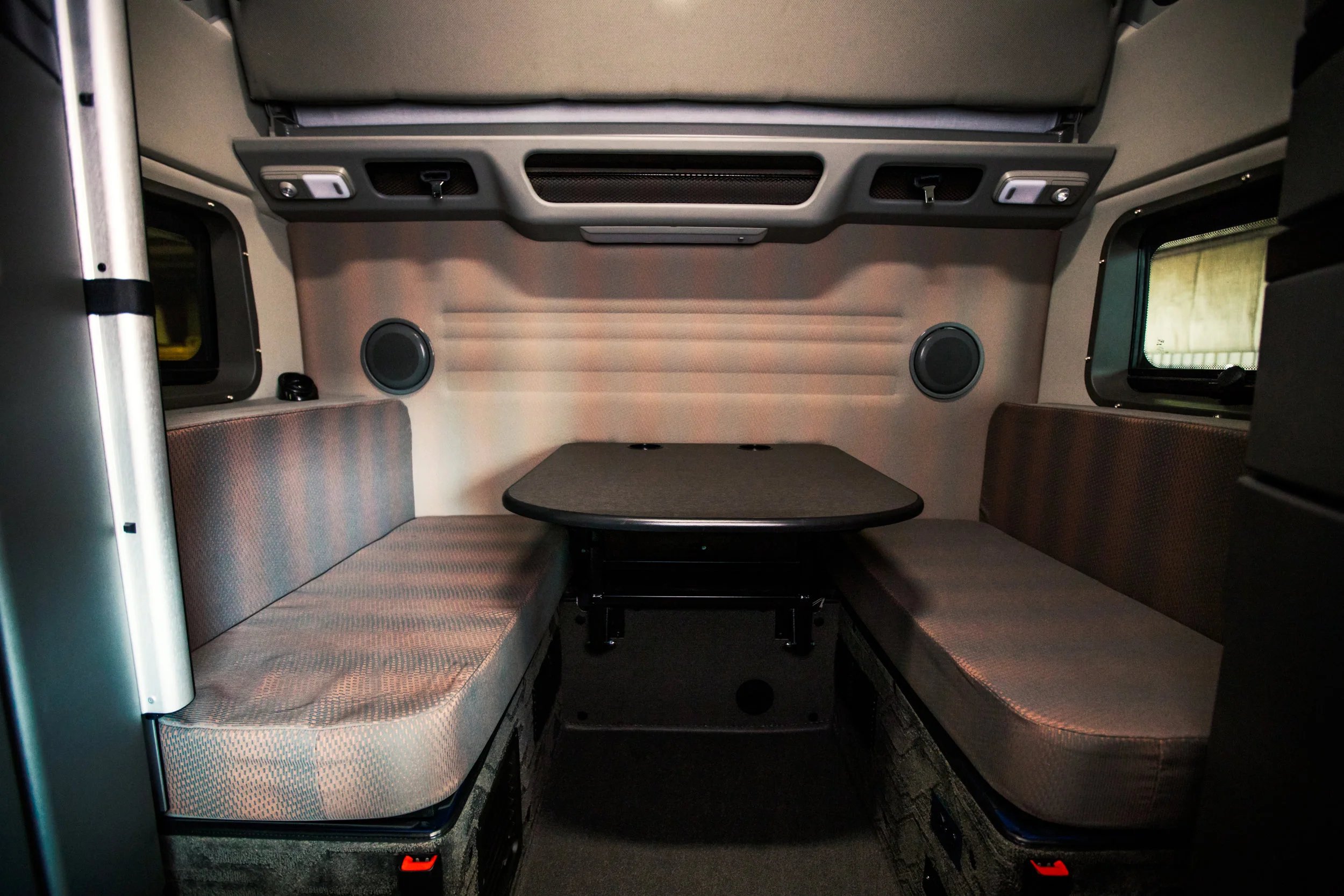 Volvo VNL truck interior work station