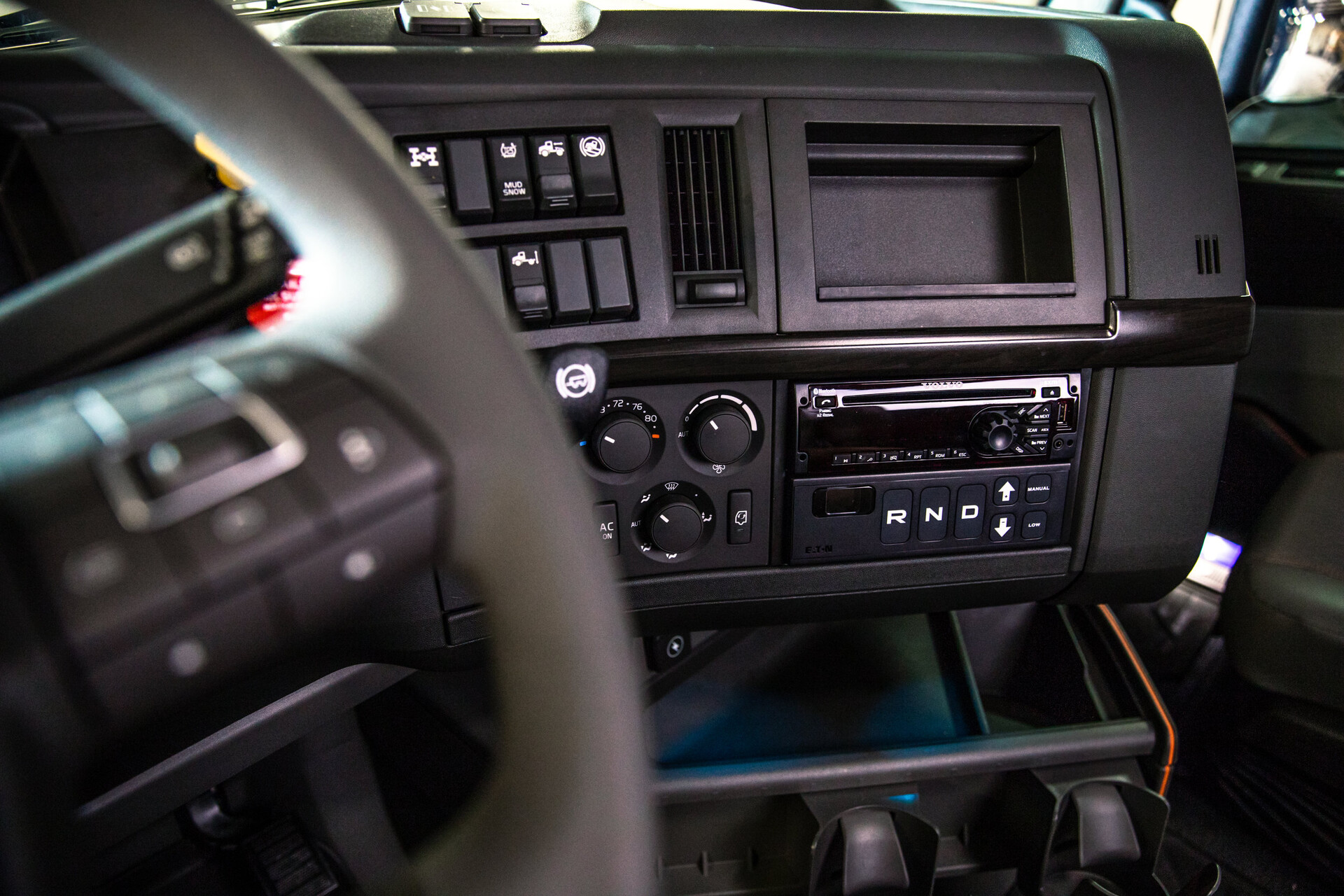 Volvo VNL truck interior dashboard controls